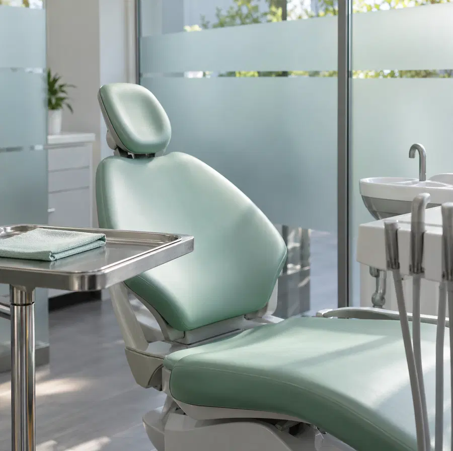 Illustration of dental practices equipment and workspace